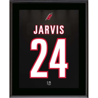 Seth Jarvis Carolina Hurricanes 10.5" x 13" Jersey Number Sublimated Player Plaque