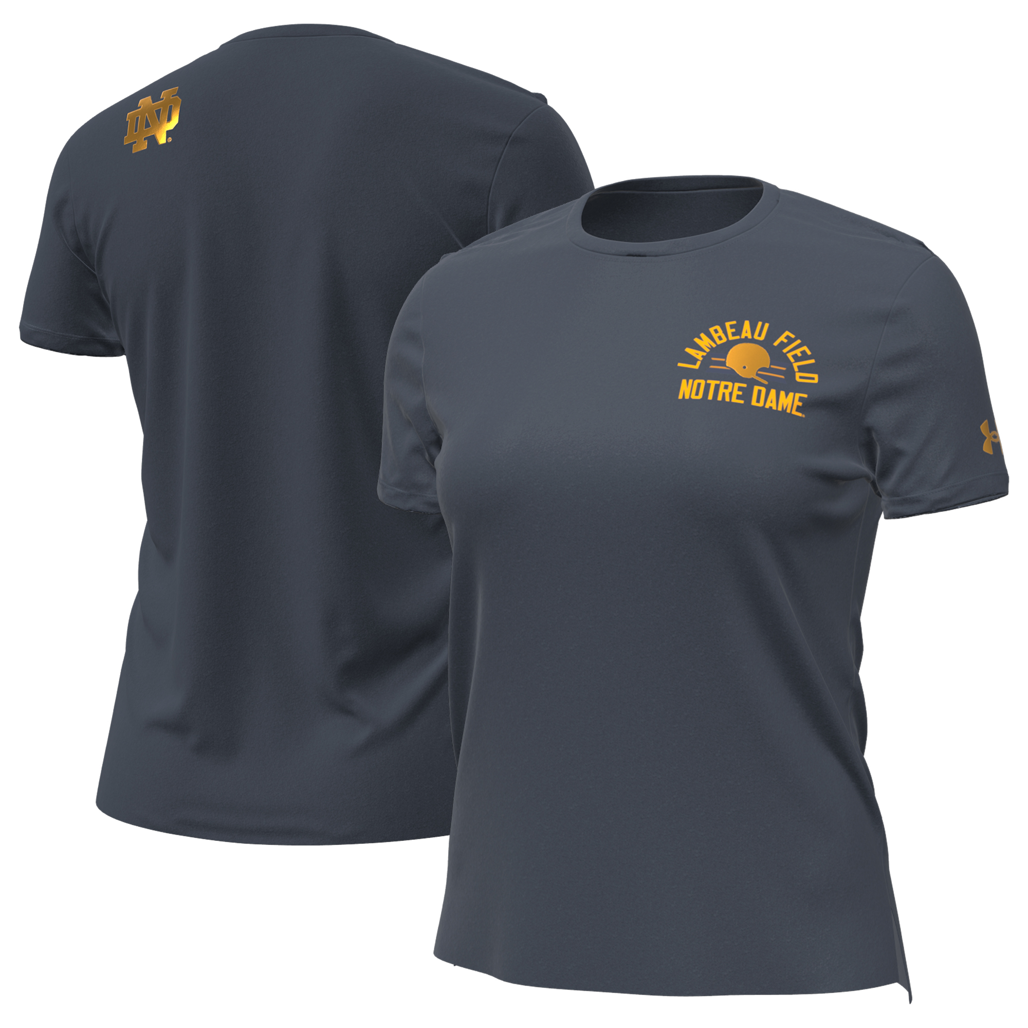 Women's Under Armour  Navy Notre Dame Fighting Irish 2026 Shamrock Series Vanish T-Shirt