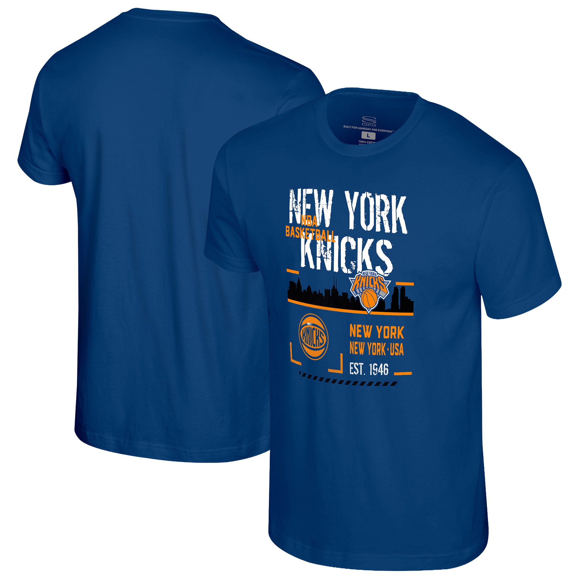 Unisex Stadium Essentials Royal New York Knicks Hideout Boxy T-Shirt