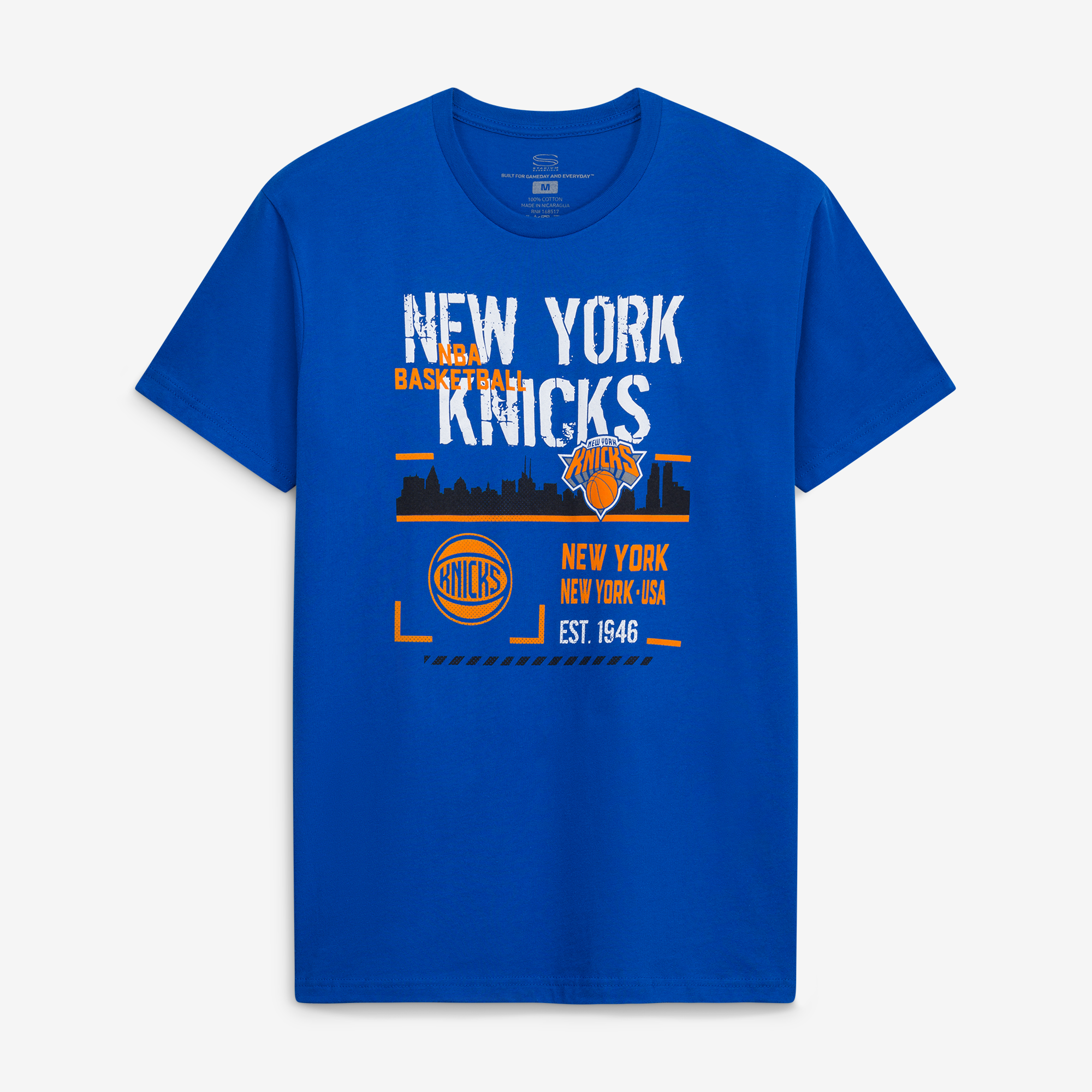 Unisex Stadium Essentials Royal New York Knicks Hideout Boxy T-Shirt
