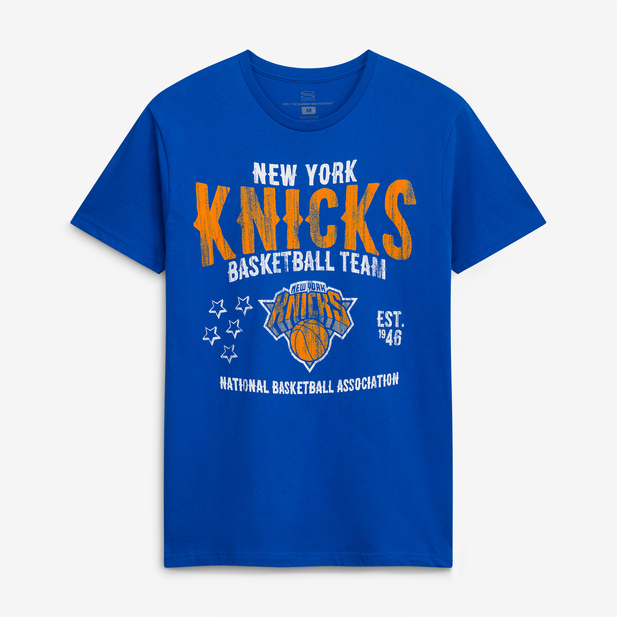 Unisex Stadium Essentials Royal New York Knicks Shapeshifter T-Shirt