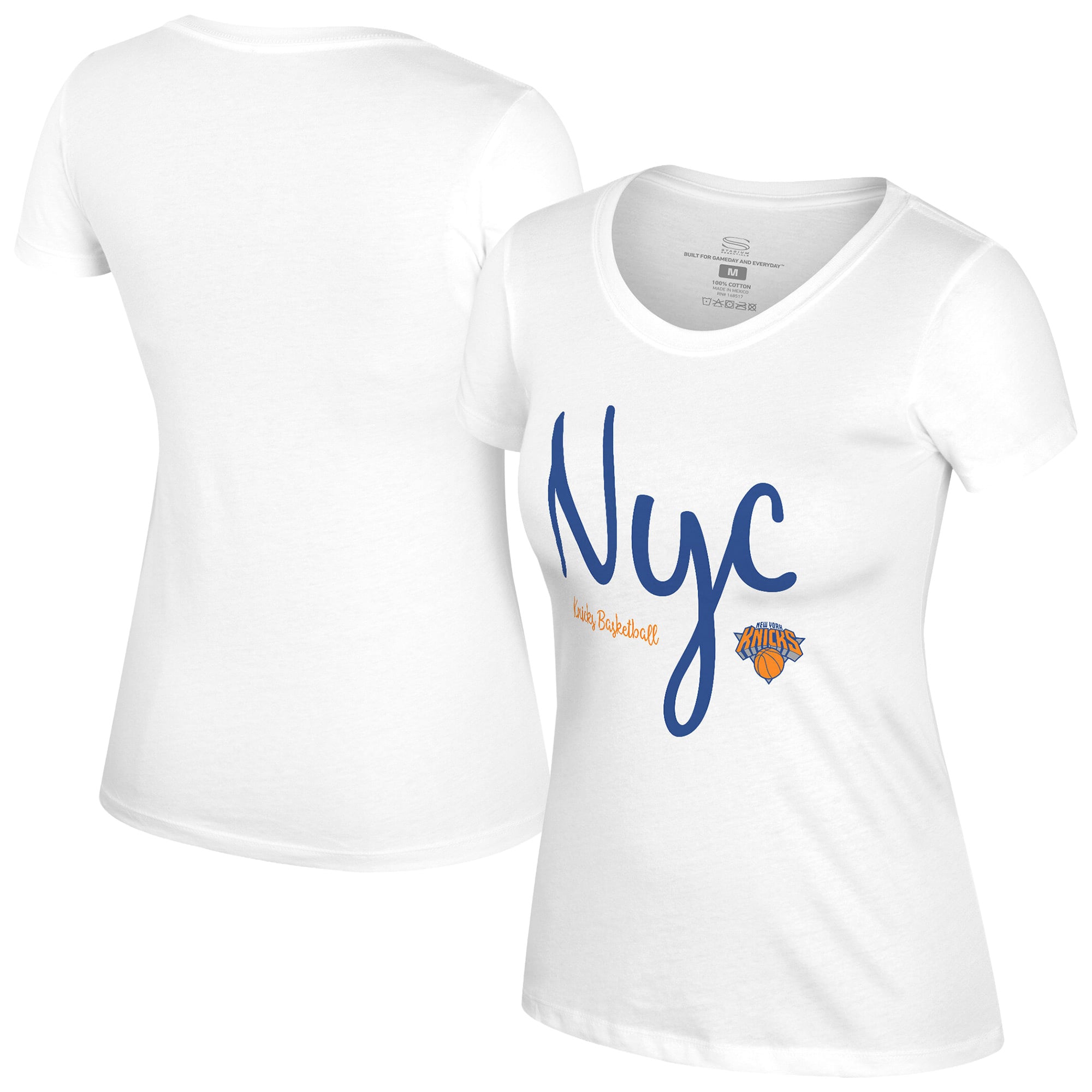 Women's Stadium Essentials  White New York Knicks Third Quarter T-Shirt