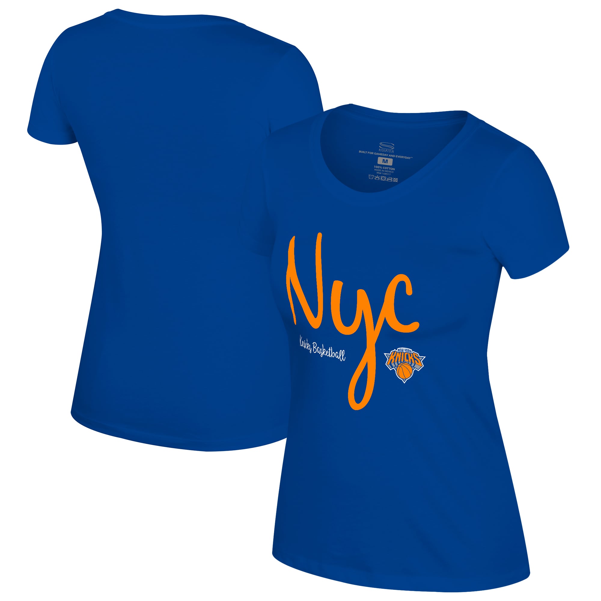 Women's Stadium Essentials  Blue New York Knicks Third Quarter T-Shirt