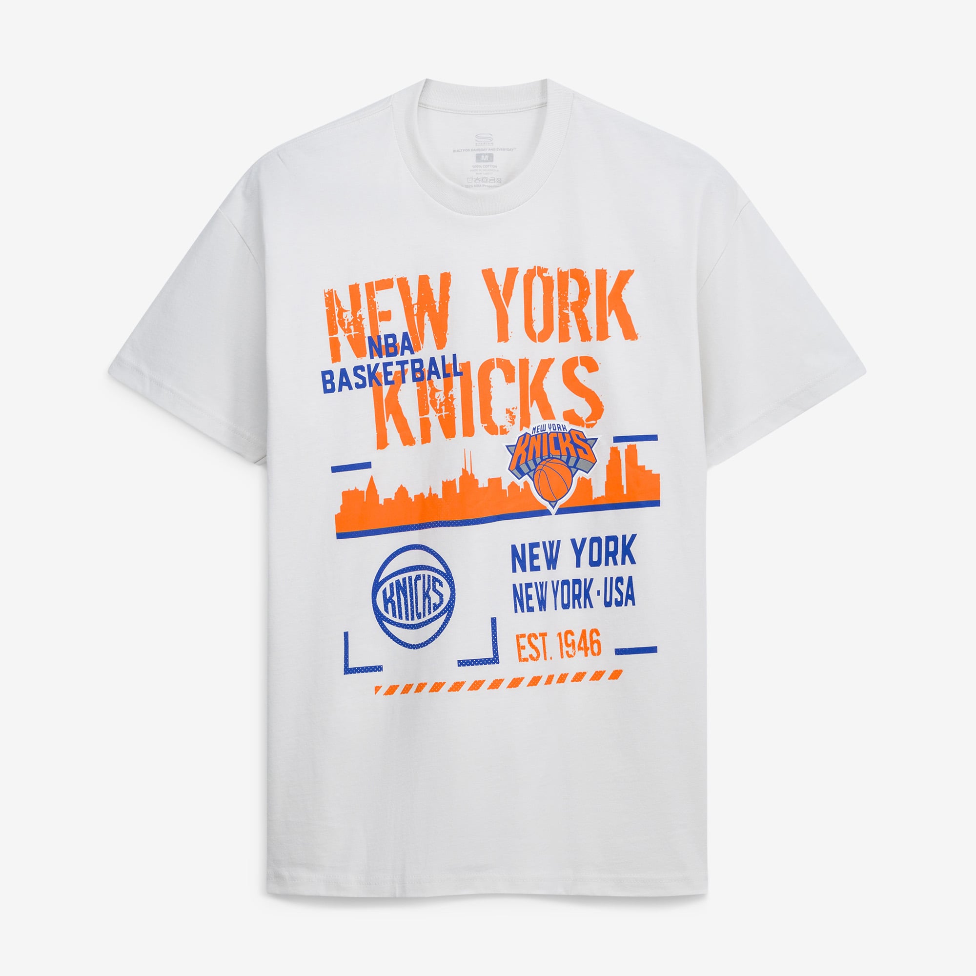 Unisex Stadium Essentials Cream New York Knicks Hideout Urban T-Shirt