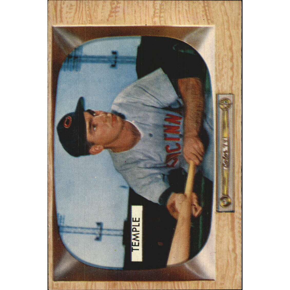 1955 Bowman #31 Johnny Temple RC. rookie card picture