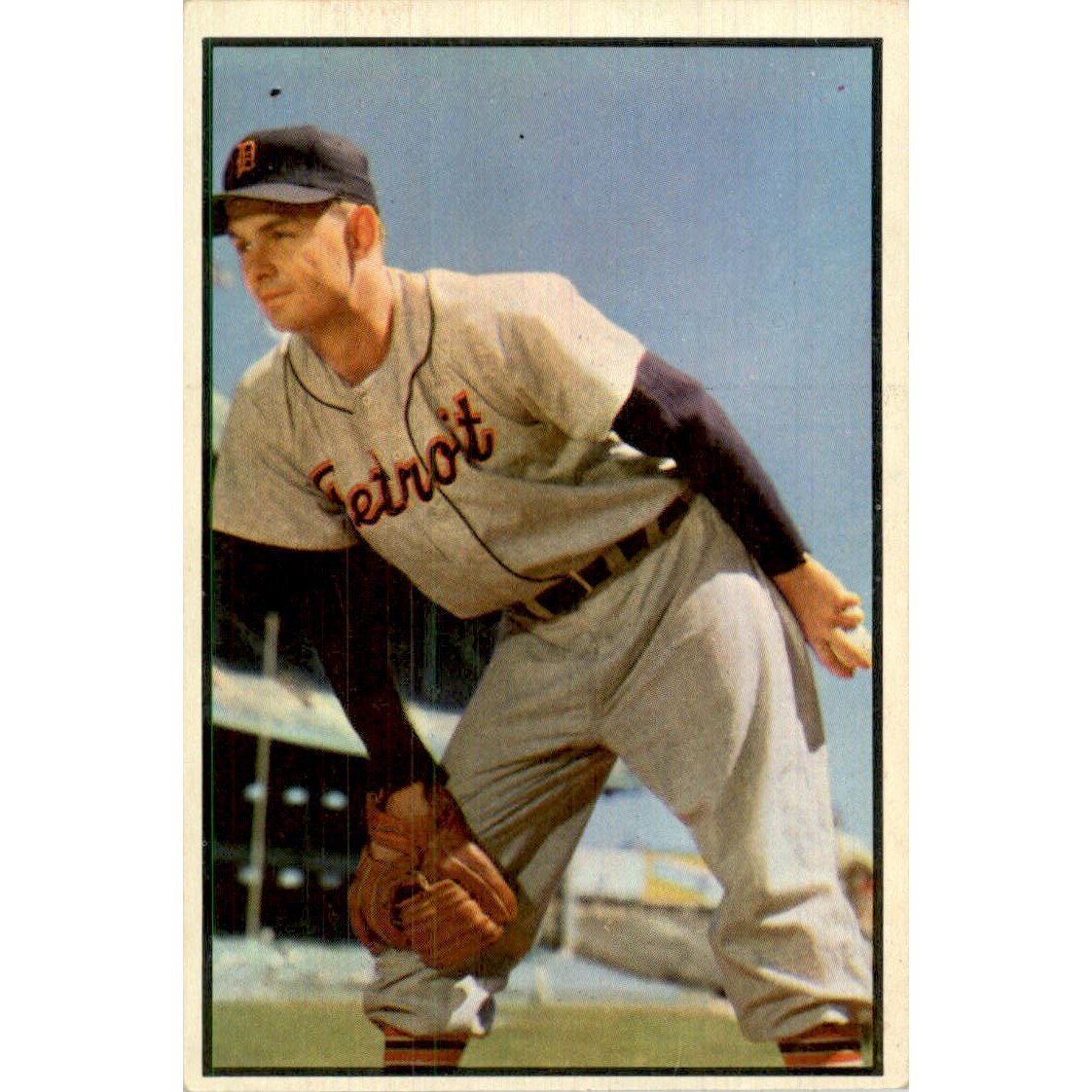 1953 Bowman Color #72 Ted Gray