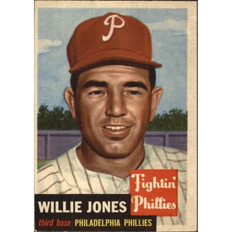 1953 Topps #88 Willie Jones DP