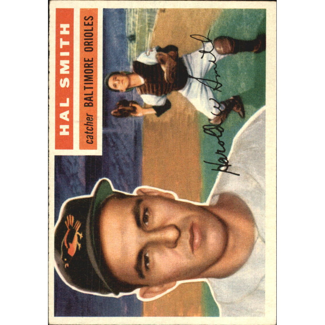 1956 Topps #62A Hal Smith GB