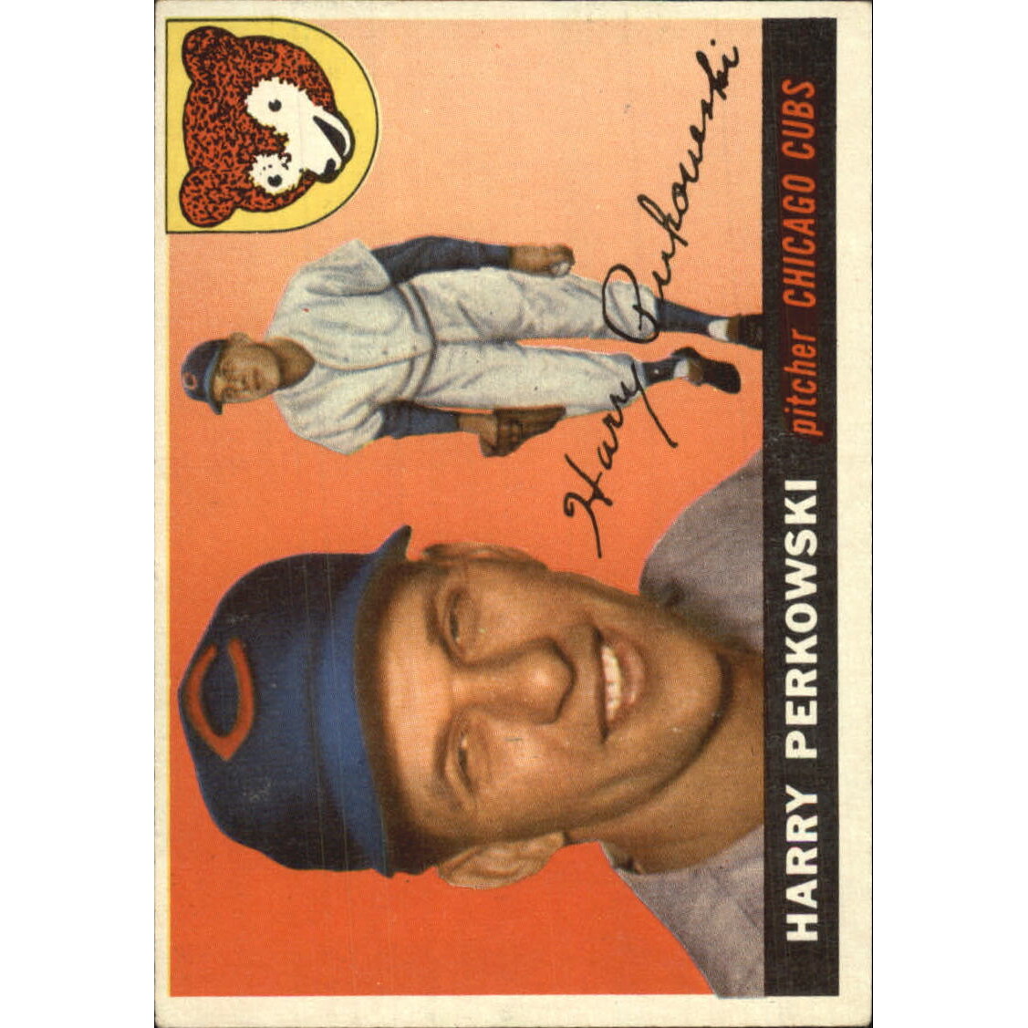 1955 Topps #184 Harry Perkowski DP