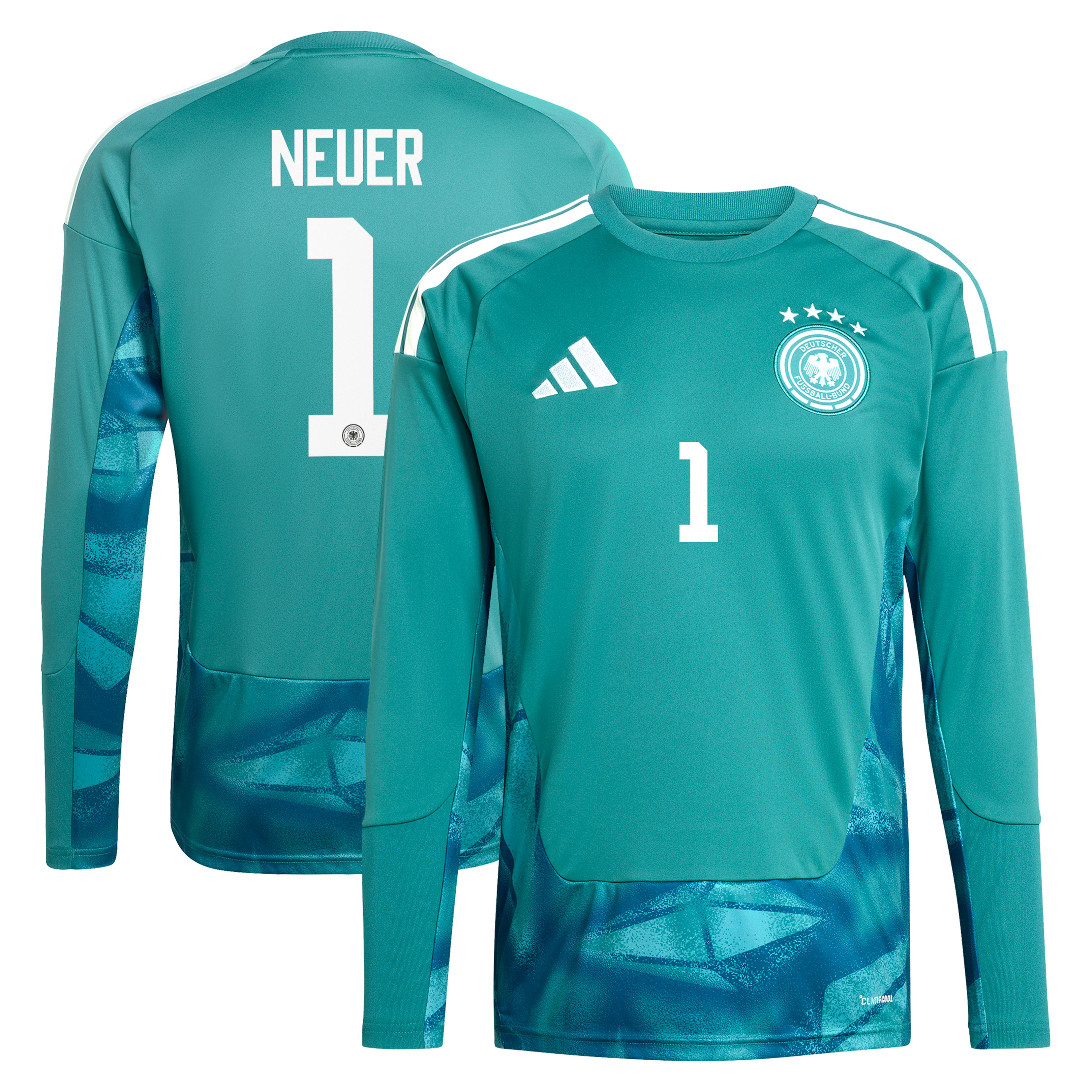 Camiseta de 1ª Equipación de la selección alemana adidas 2026 - Manga larga con dorsal Neuer 1