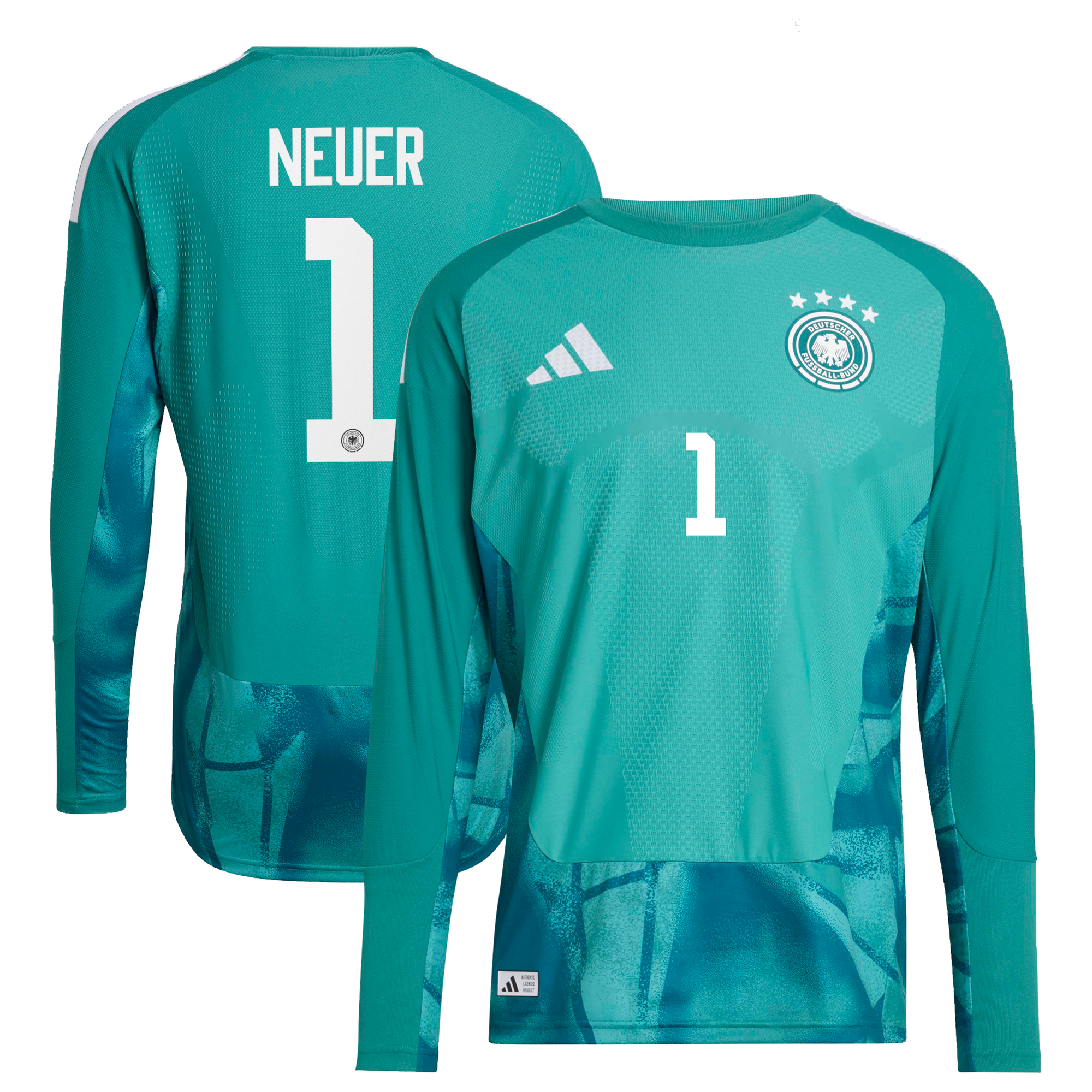 Camiseta auténtica de 1ª Equipación de la selección alemana adidas 2026 con dorsal Neuer 1
