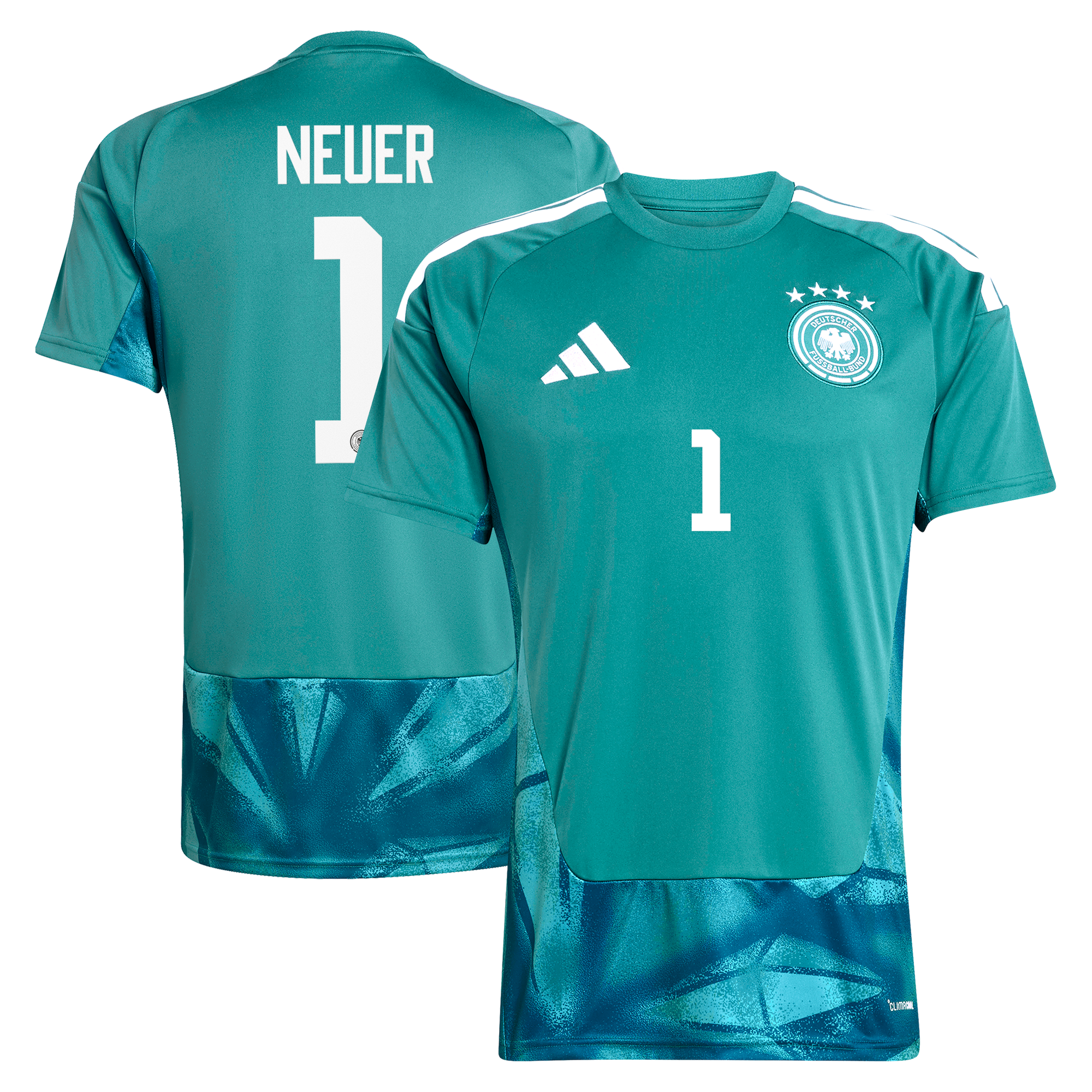 Camiseta de 1ª Equipación de la selección alemana adidas 2026 con dorsal Neuer 1