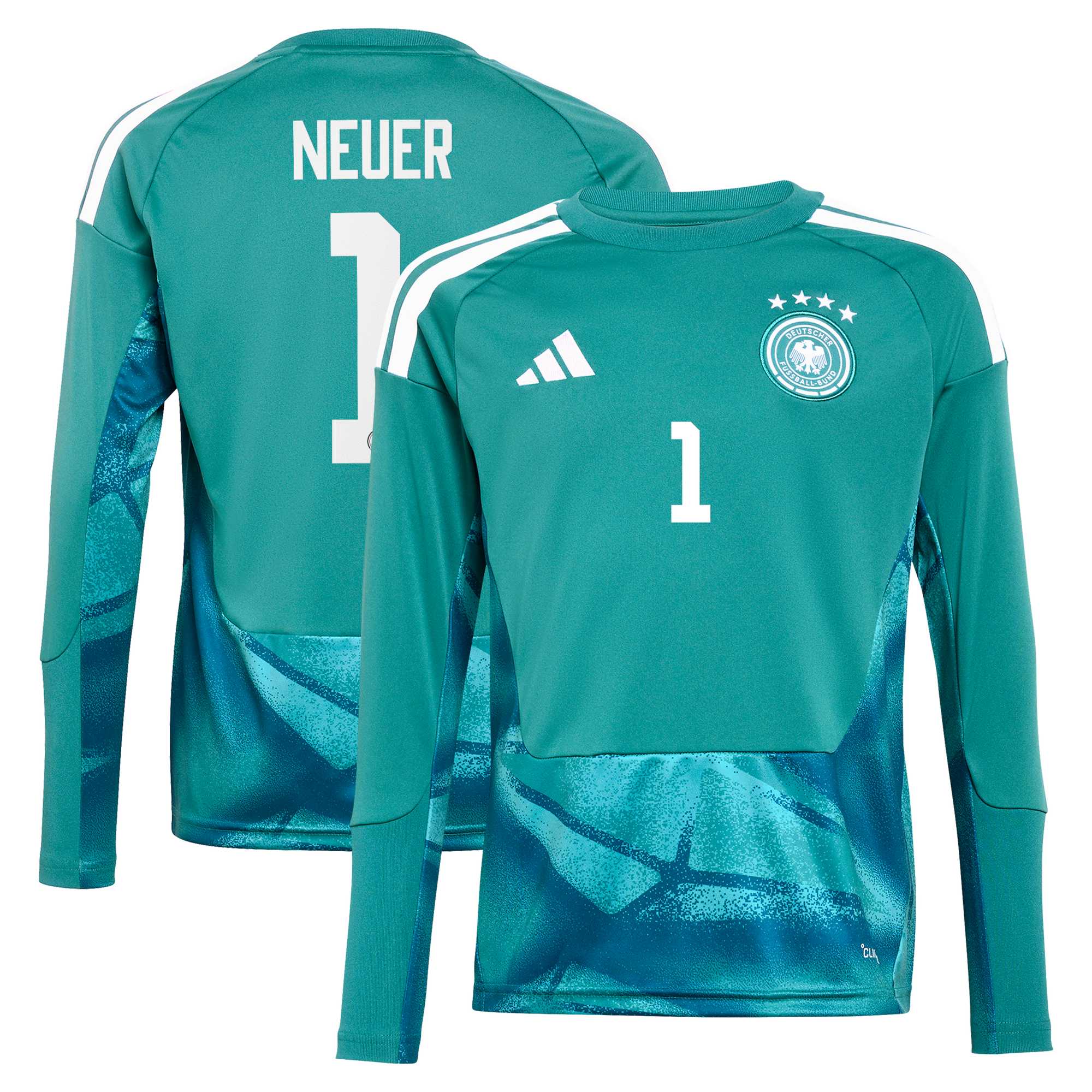 Camiseta de 1ª Equipación de la selección alemana adidas 2026 - - Manga larga - Niños con dorsal Neuer 1