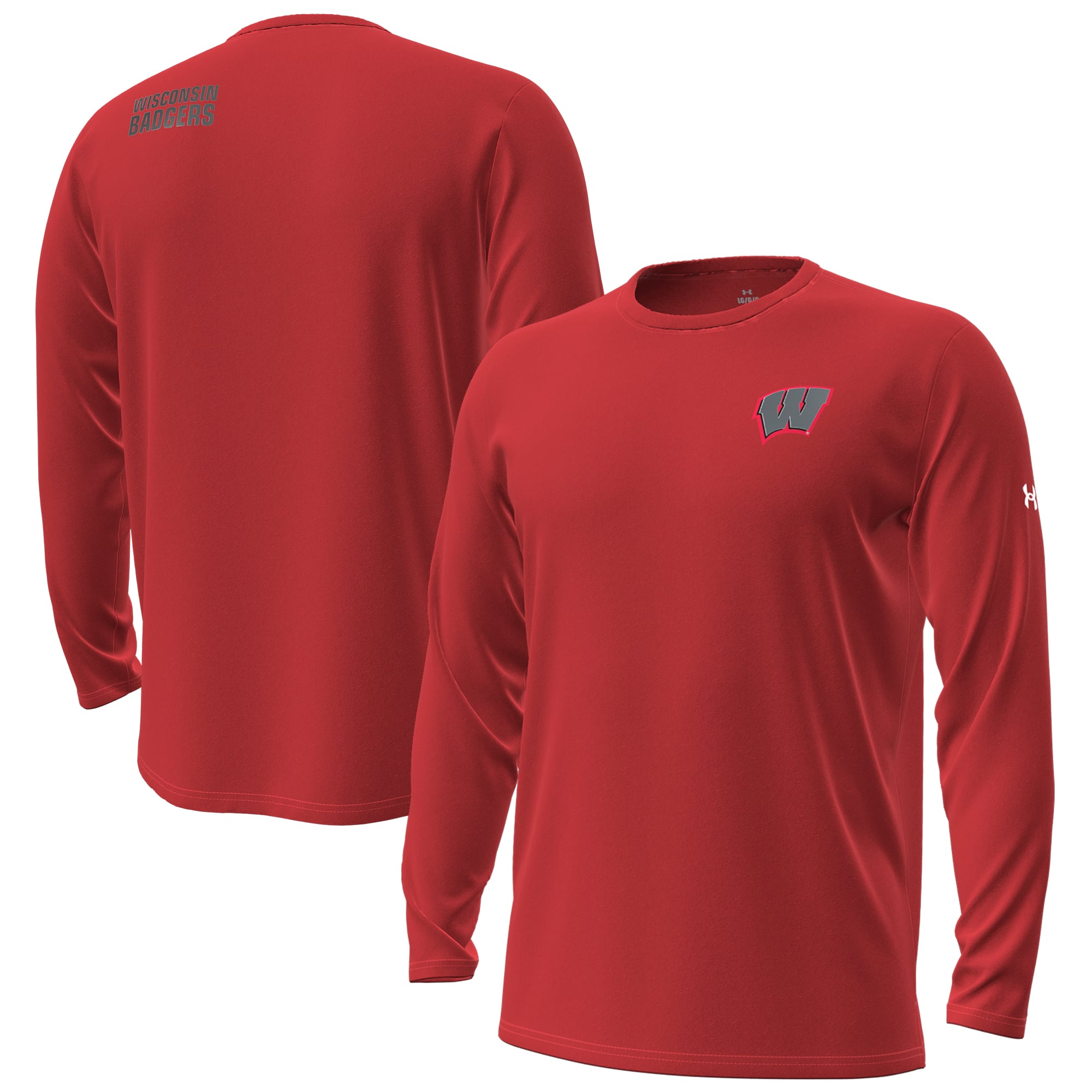 Men's Under Armour Red Wisconsin Badgers 2026 Lambeau Field Collection Vanish Long Sleeve T-Shirt
