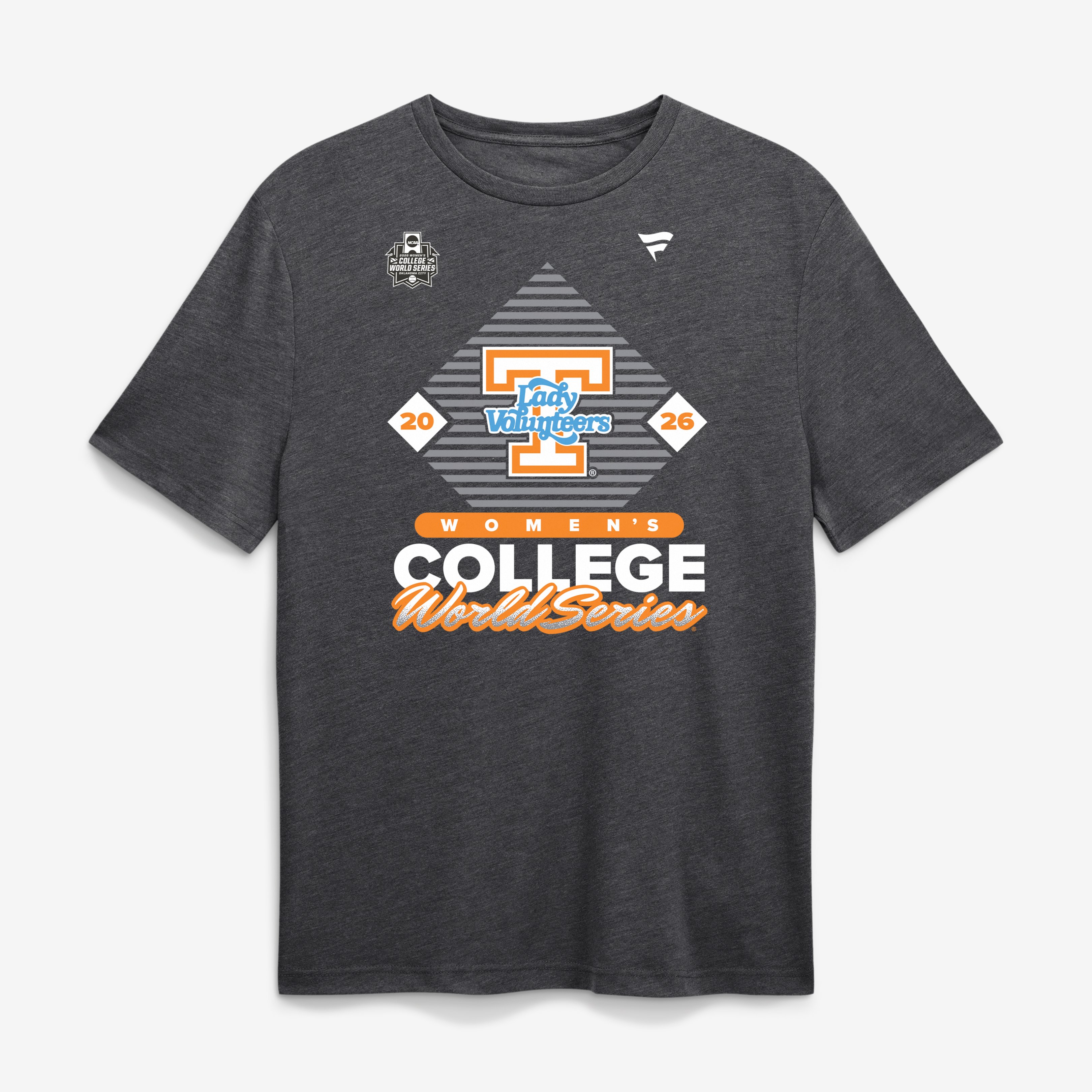 Men's Charcoal Tennessee Lady Vols 2026 NCAA Softball Women's College World Series Scoring Title Tri-Blend T-Shirt