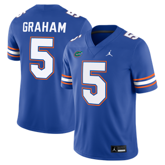 Men's Nike Myles Graham Royal Florida Gators Game Football Jersey
