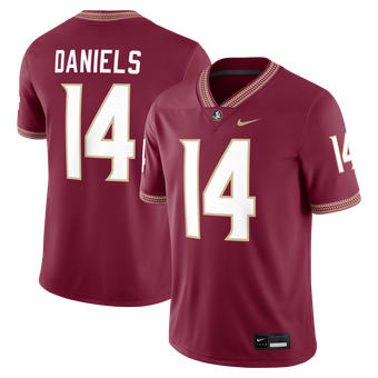 Men's Nike Ashton Daniels Garnet Florida State Seminoles Game Football Jersey