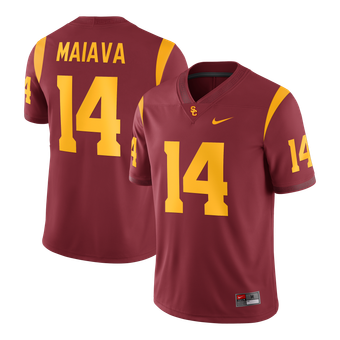 Men's Nike Jayden Maiava Cardinal USC Trojans Game Football Jersey