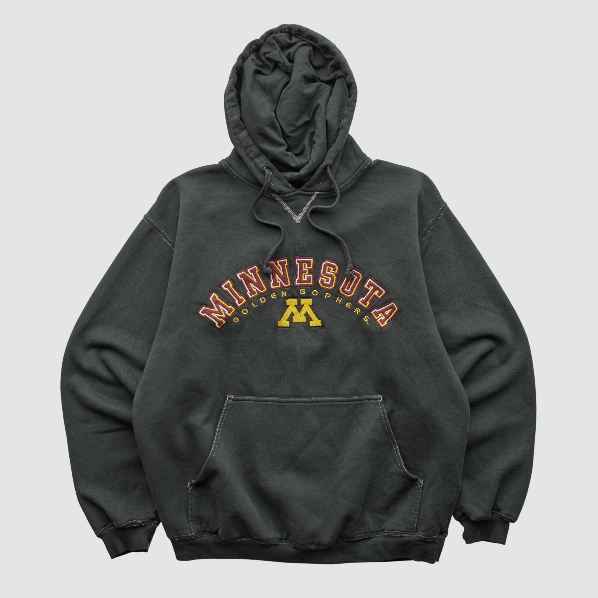 Minnesota Golden Gophers Gear For Sports 2000s Hooded Pullover Sweatshirt – Black – S by Fanatics Real Vintage