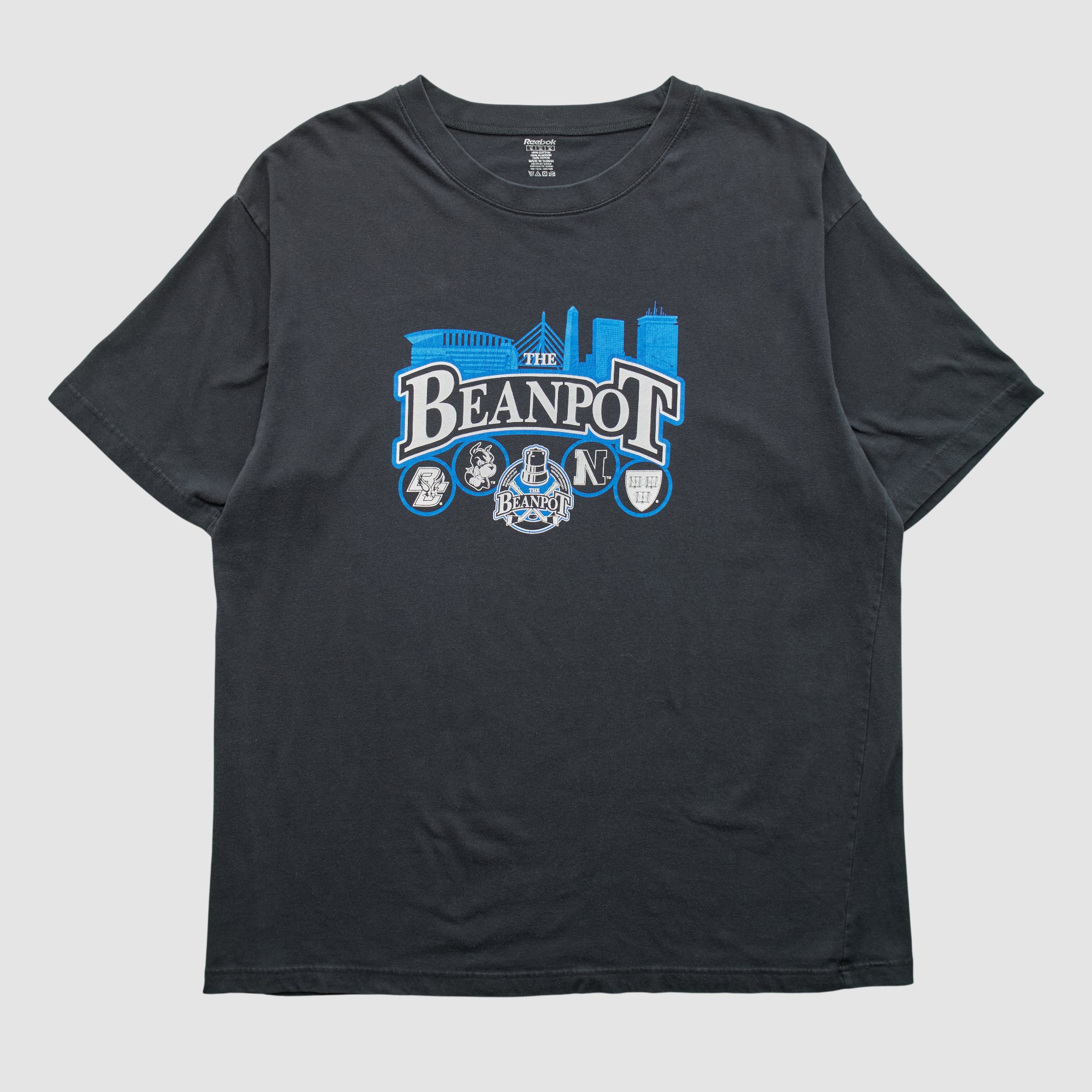 The Beanpot Reebok 2010s T-shirt - Black - XL by Fanatics Real Vintage