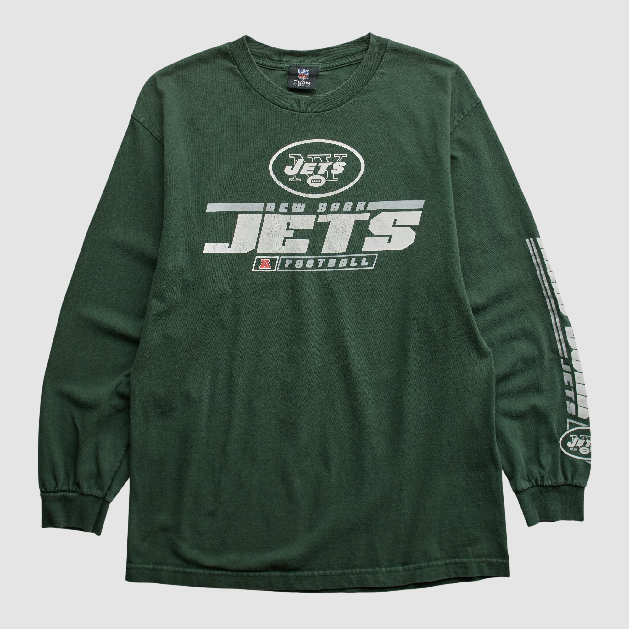 New York Jets NFL 2010s Long Sleeve T-shirt - Green - M by Fanatics Real Vintage