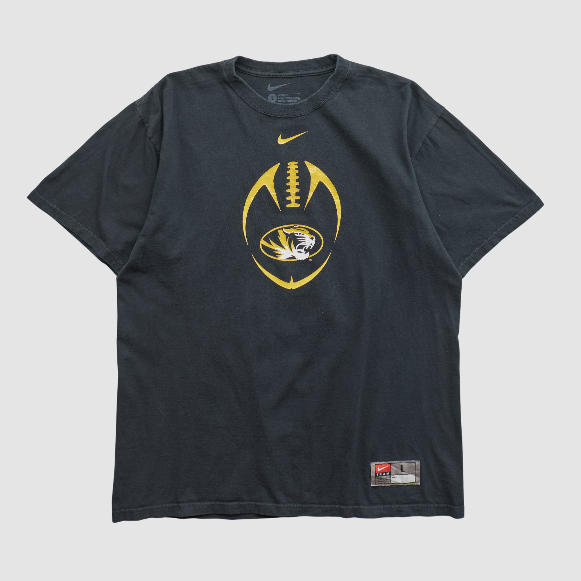 Missouri Tigers Nike 2010s T-shirt - Black - M by Fanatics Real Vintage