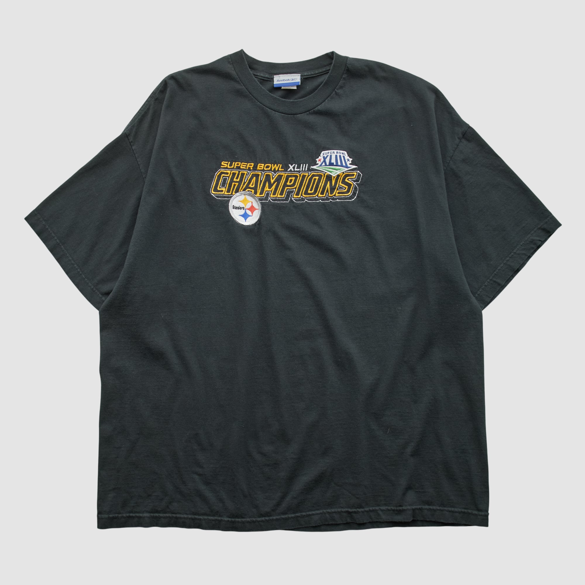 Pittsburgh Steelers Reebok 2009 T-shirt - Black - 3XL by Fanatics Real Vintage