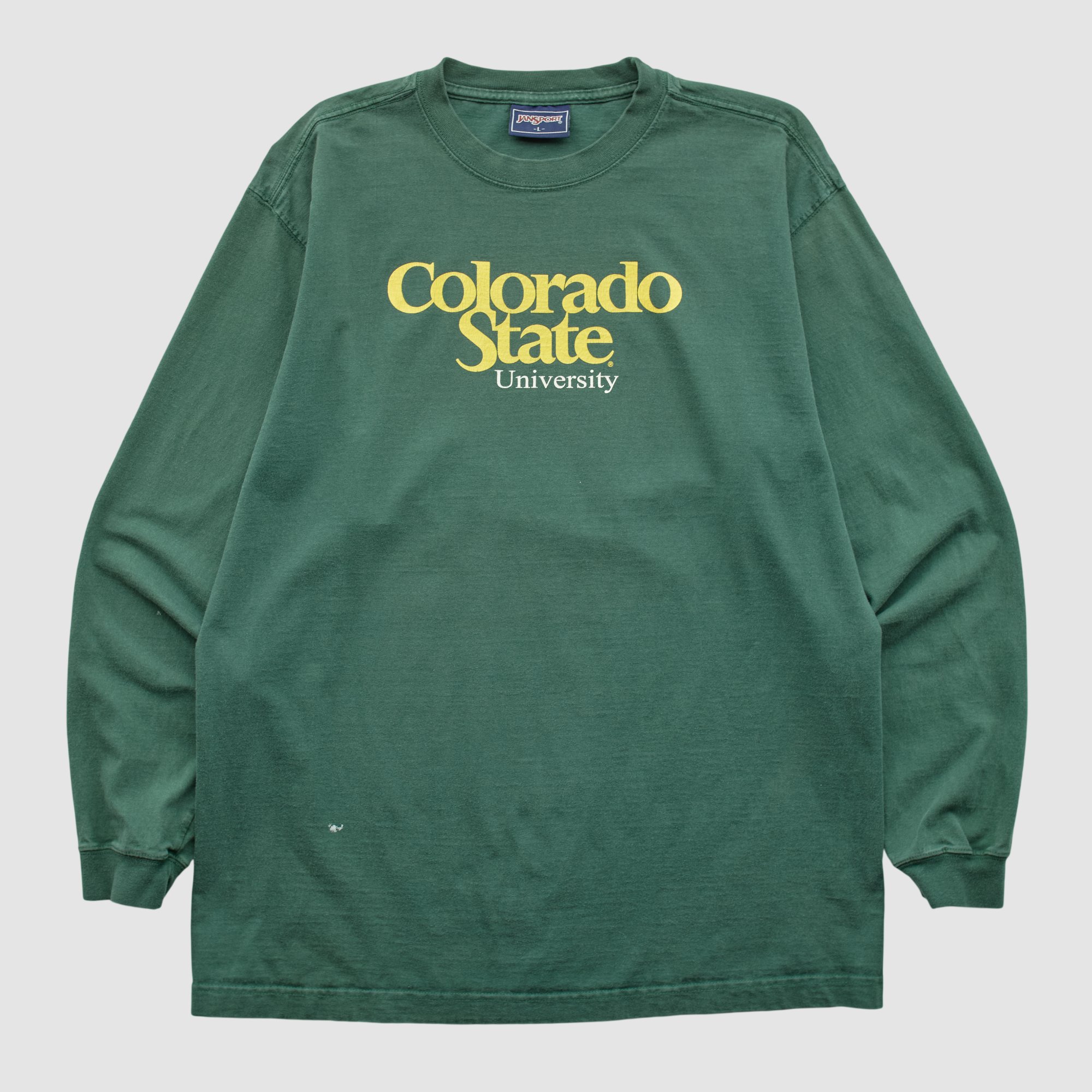 Colorado State Rams Jansport 2000s Long Sleeve T-shirt - Green - L by Fanatics Real Vintage