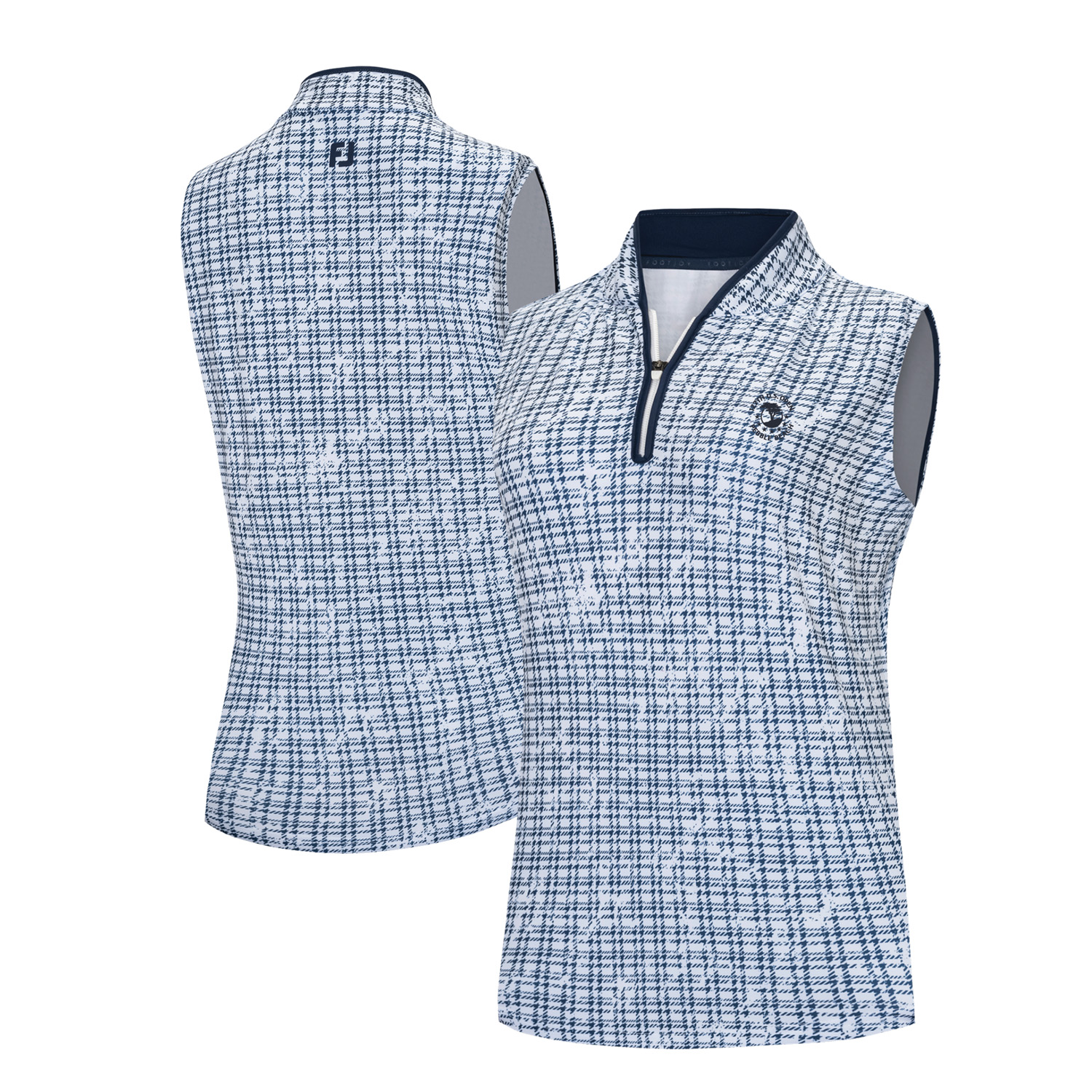 Women’s 2027 U.S. Open FootJoy Navy ProDry® Houndstooth Racerback Tank Top Women’s 2027 U.S. Open FootJoy Navy ProDry® Houndstooth Racerback Tank Top