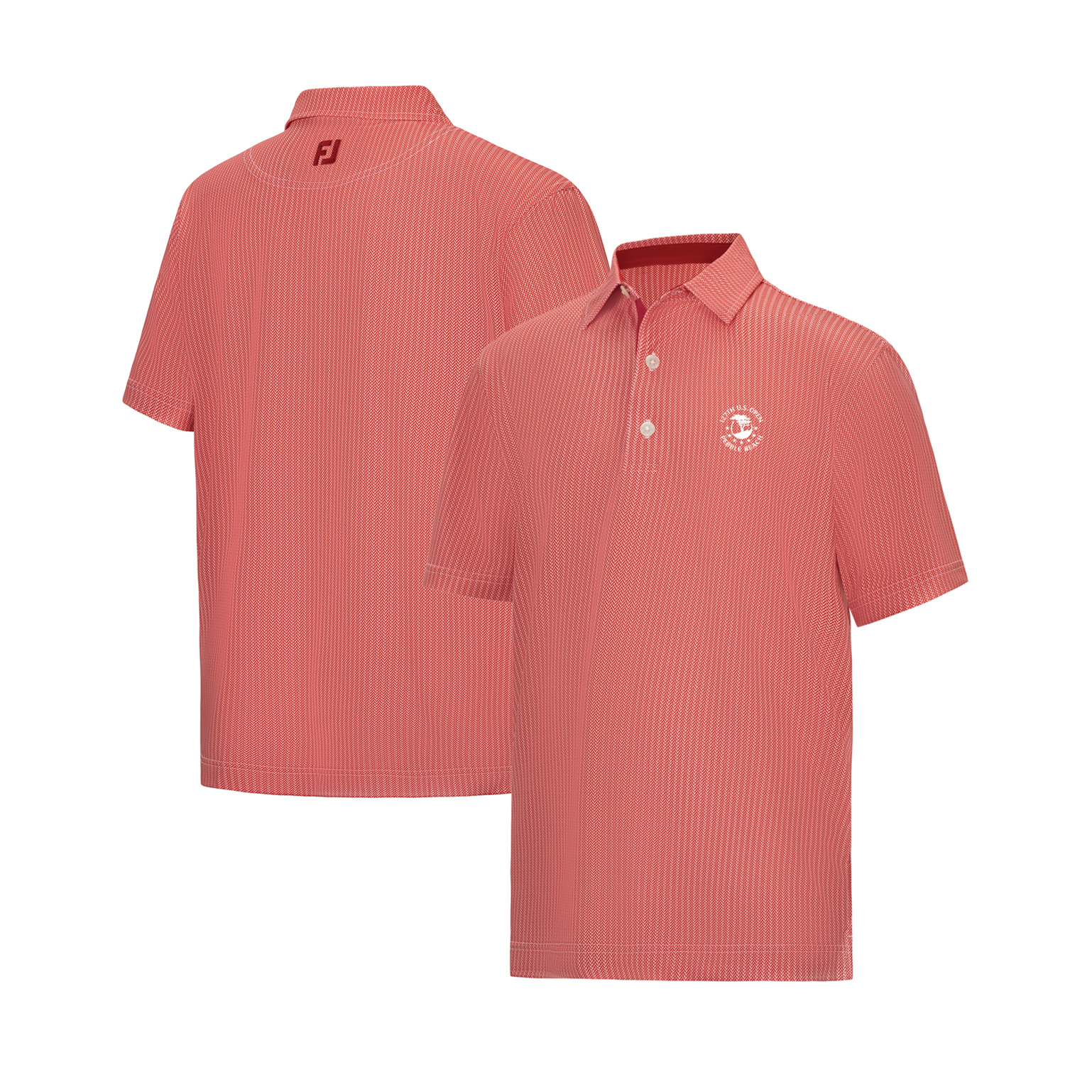 Youth 2027 U.S. Open FootJoy Crimson ProDry Tee Time Lisle Polo Youth 2027 U.S. Open FootJoy Crimson ProDry Tee Time Lisle Polo