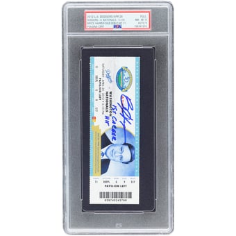 "Bryce Harper Washington Nationals Autographed MLB Debut & Hit #1 PSA Authenticated 8/9 Ticket from April 28, 2012 with ""1st Career Hit"" Inscription"