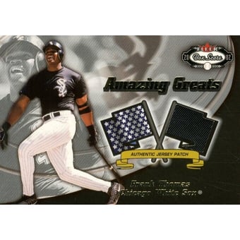 2002 Fleer Box Score Amazing Greats Patch #14 Frank Thomas