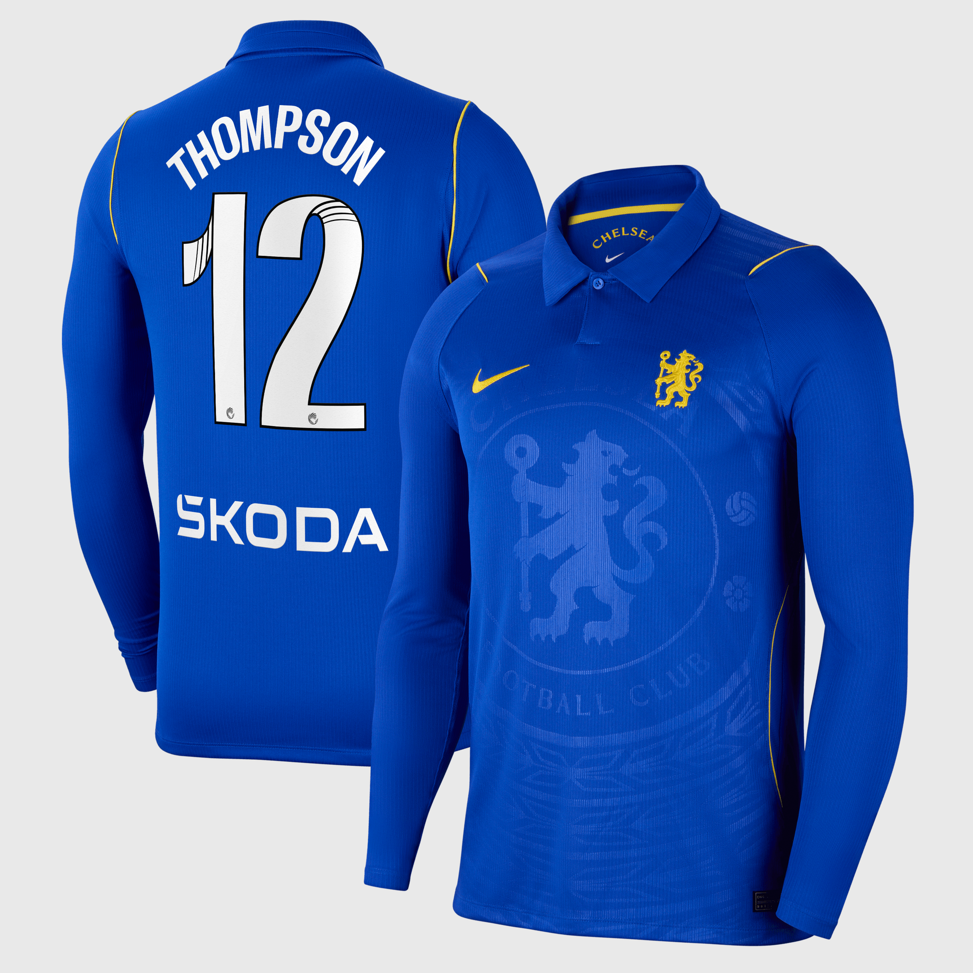 Maillot Nike Domicile Stadium Chelsea WSL 26/27 - Manches longues avec flocage Thompson 12