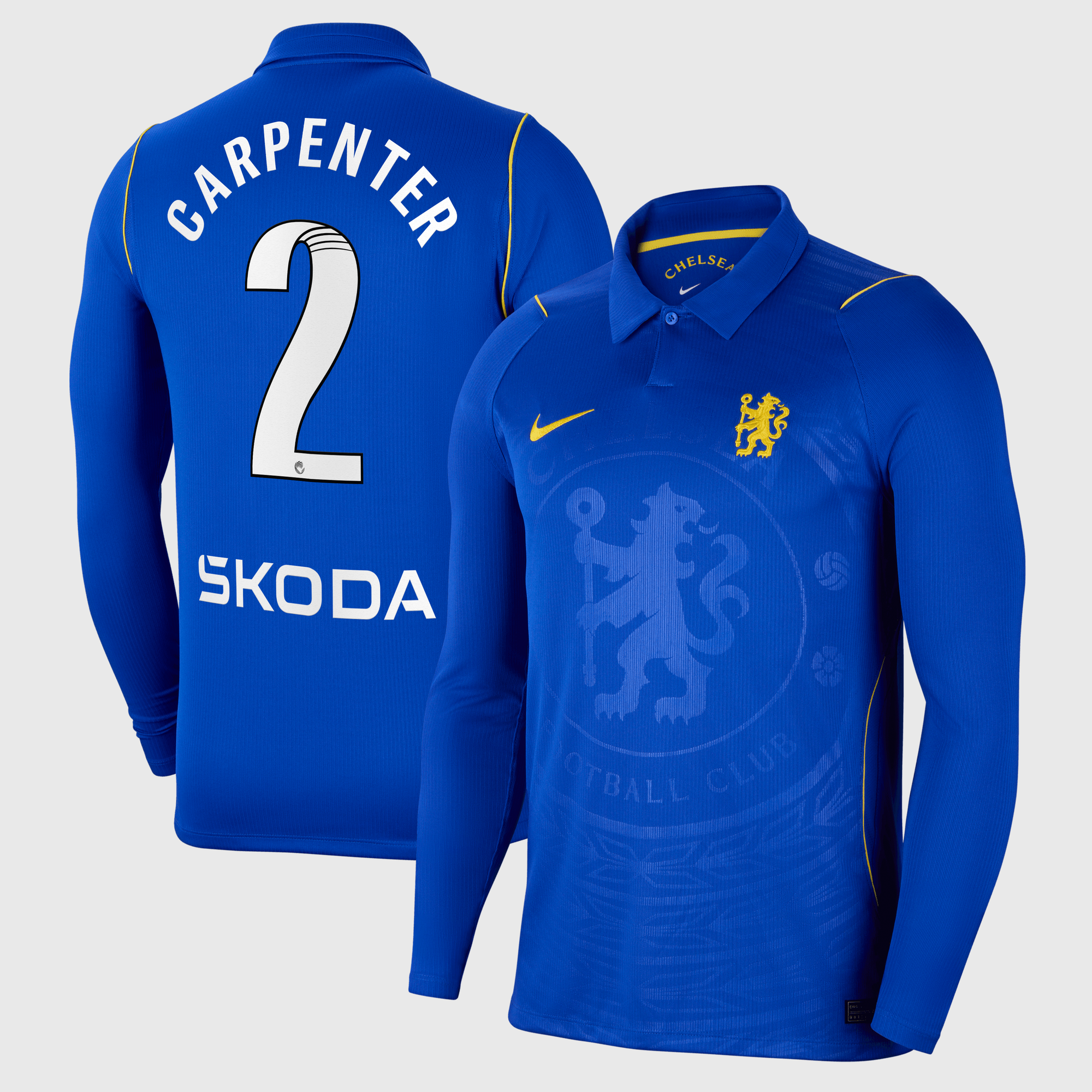 Maillot Nike Domicile Stadium Chelsea WSL 26/27 - Manches longues avec flocage Carpenter 2