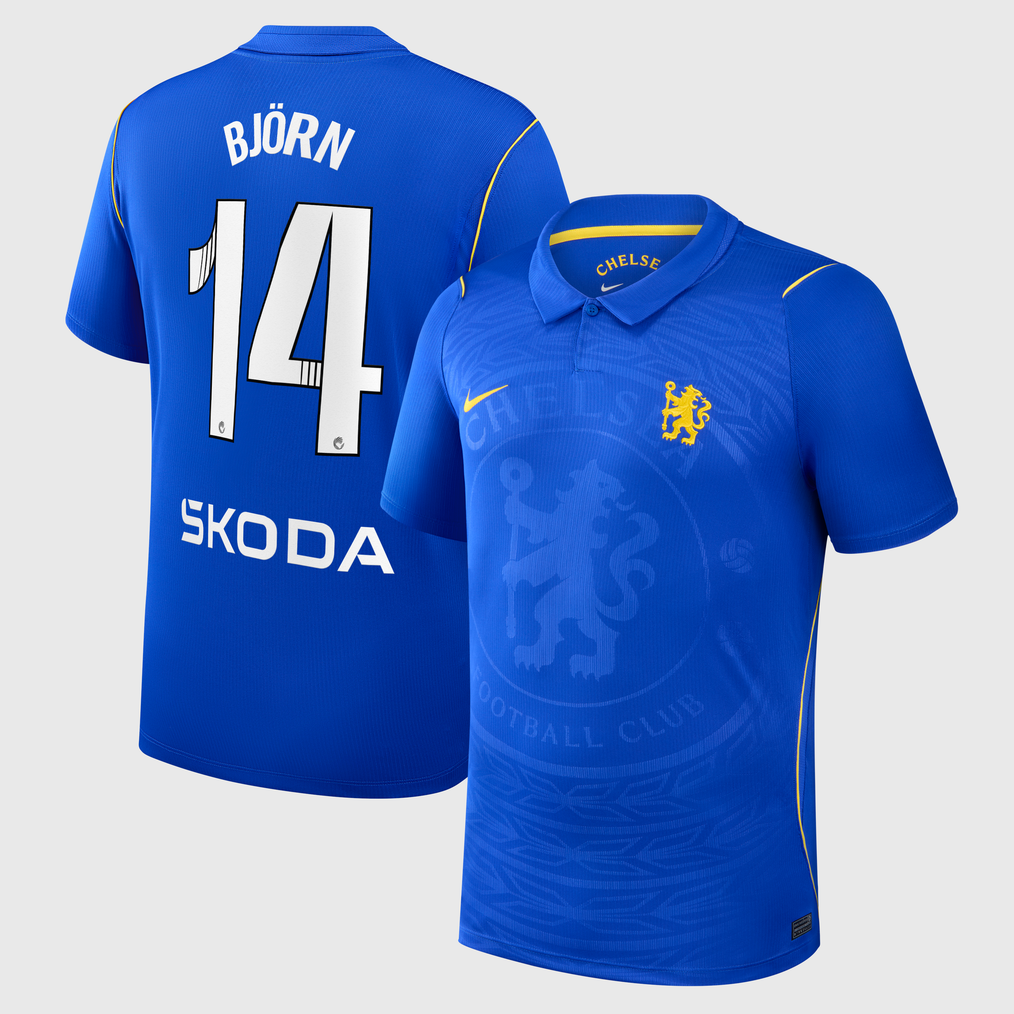Maillot Nike Domicile Stadium Chelsea WSL 26/27 avec flocage Björn 14