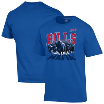 Men's Champion  Royal Buffalo Bills Bills Mafia T-Shirt