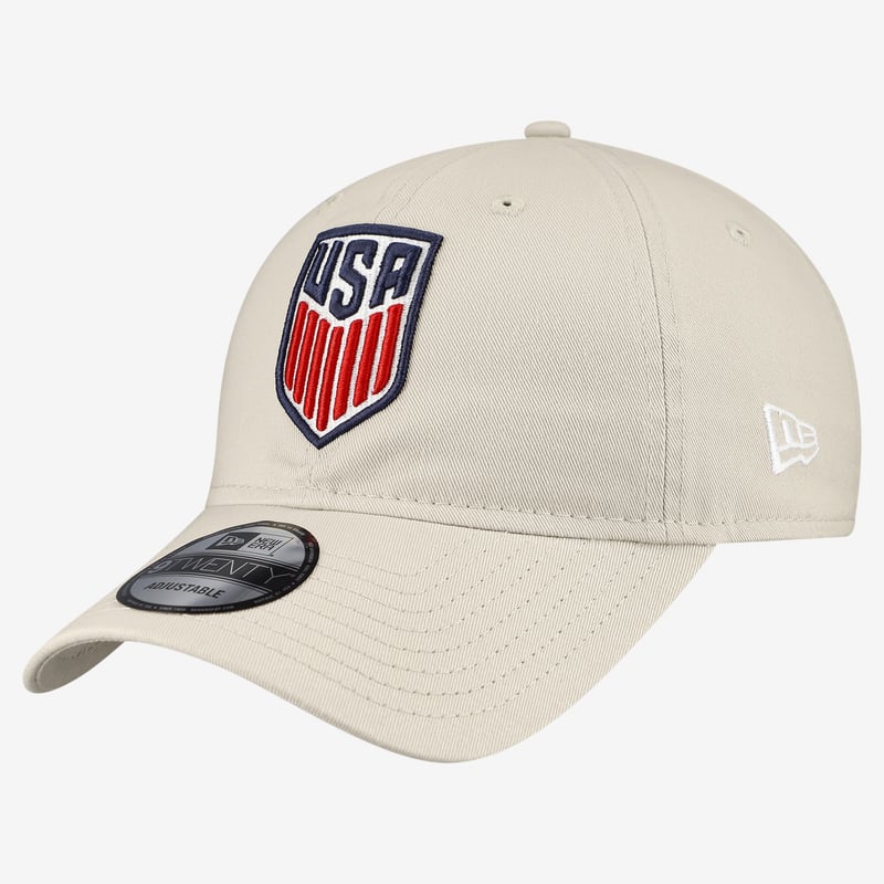 Men's New Era Tan USMNT Primary 9TWENTY Adjustable Hat