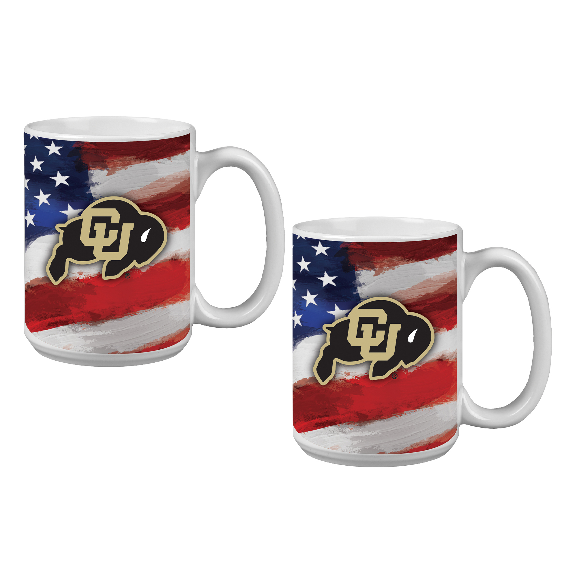 Colorado Buffaloes  Two-Pack 15oz. Americana Mug Set