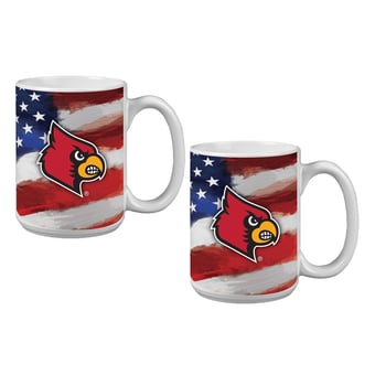 Louisville Cardinals  Two-Pack 15oz. Americana Mug Set