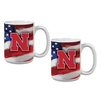 Nebraska Huskers  Two-Pack 15oz. Americana Mug Set