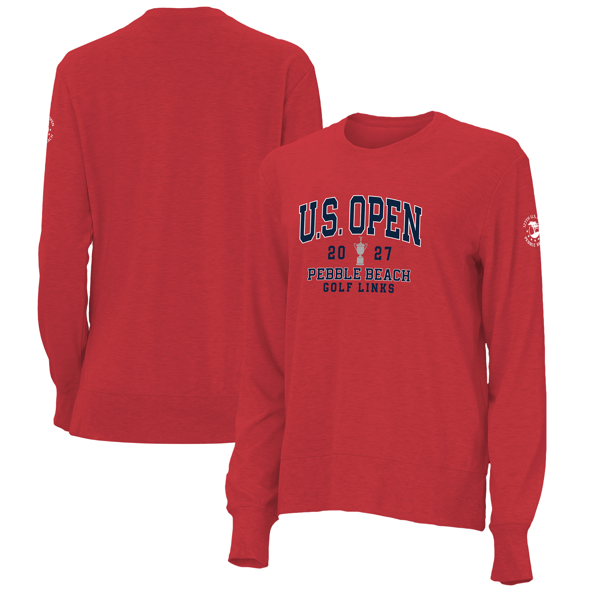 Women’s 2027 U.S. Open Ahead Red Sue Tri-Blend Sweatshirt Women’s 2027 U.S. Open Ahead Red Sue Tri-Blend Sweatshirt