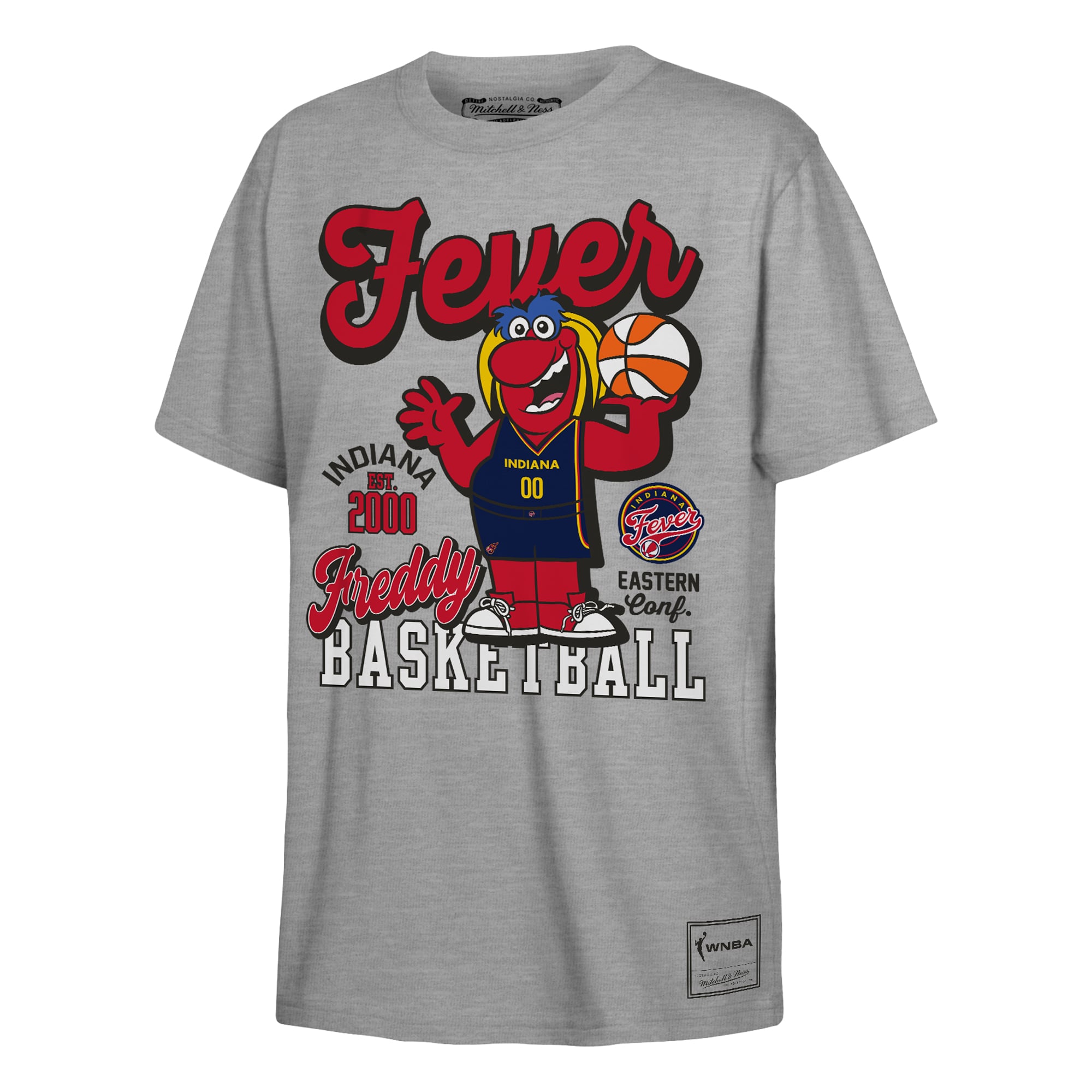 Youth Mitchell & Ness Heather Gray Indiana Fever That Girl T-Shirt