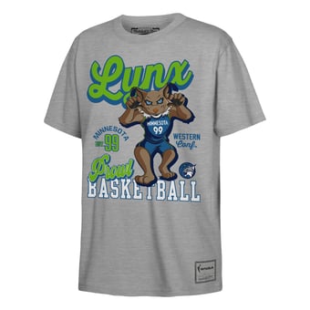 Youth Mitchell & Ness  Heather Gray Minnesota Lynx That Girl T-Shirt