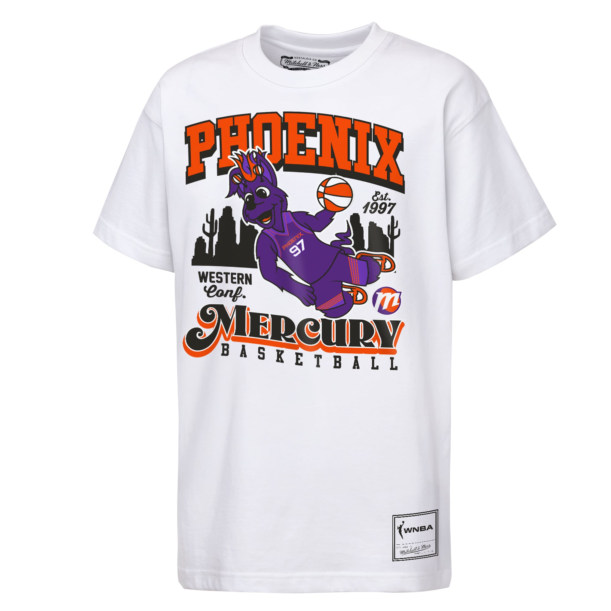 Youth Mitchell & Ness  White Phoenix Mercury Land of the Free T-Shirt