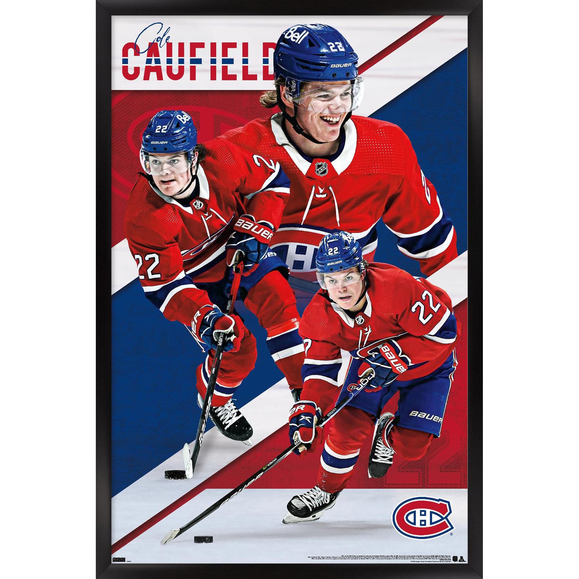 Cole Caufield Montreal Canadiens 23" x 34" Framed Player Poster