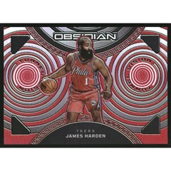 2022-23 Panini Obsidian Tunnel Vision Electric Etch Red Flood #6 James Harden