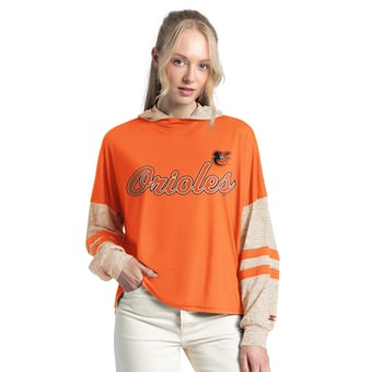 Women's Starter  Orange Baltimore Orioles Fuel Up Lightweight Hoodie