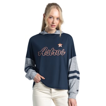Women's Starter  Navy Houston Astros Fuel Up Lightweight Hoodie
