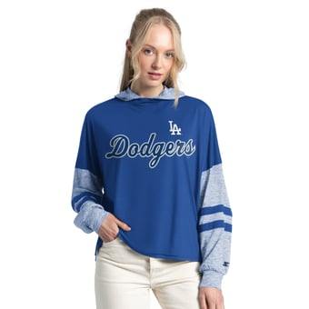 Women's Starter  Royal Los Angeles Dodgers Fuel Up Lightweight Hoodie