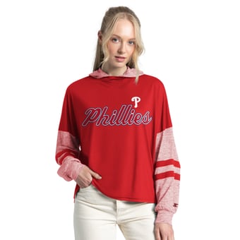 Women's Starter  Red Philadelphia Phillies Fuel Up Lightweight Hoodie
